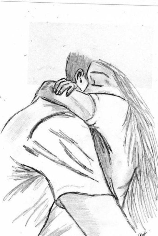 Влюбленные рисунок карандашом