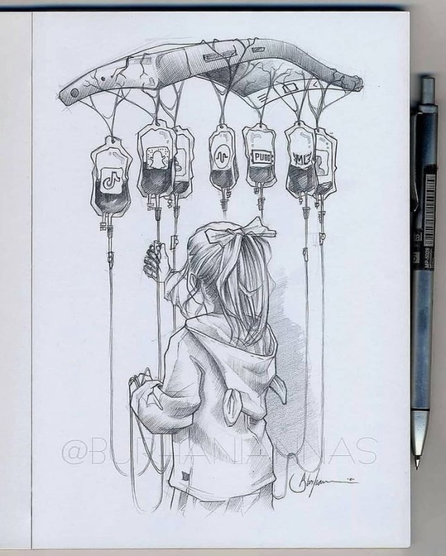 Креативные рисунки карандашом