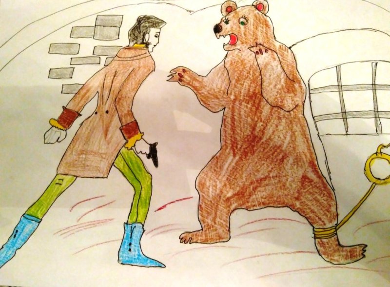 Рисунок к роману Дубровский