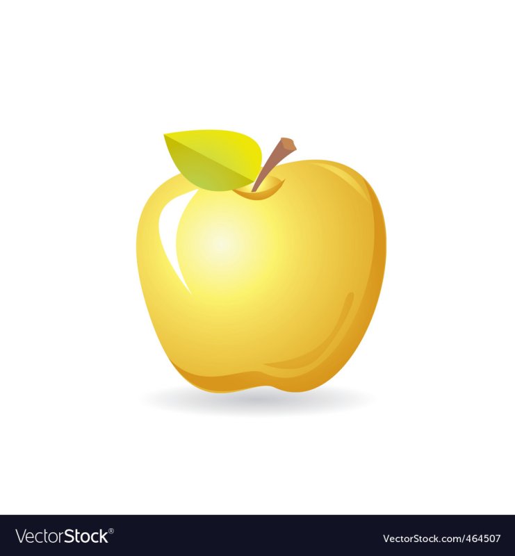 Яблоко желтое