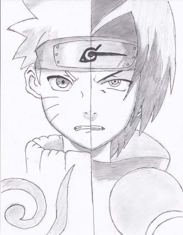 Наруто и Саске легкие