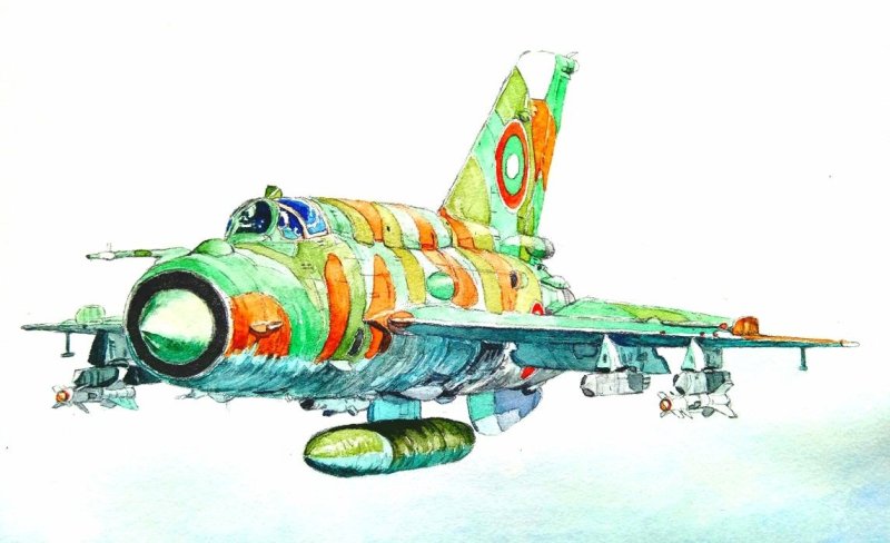 Миг-21 как рисовать