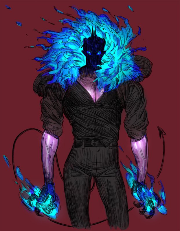 Демон синего пламени