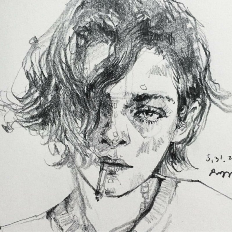 Vspak рисунок карандашом