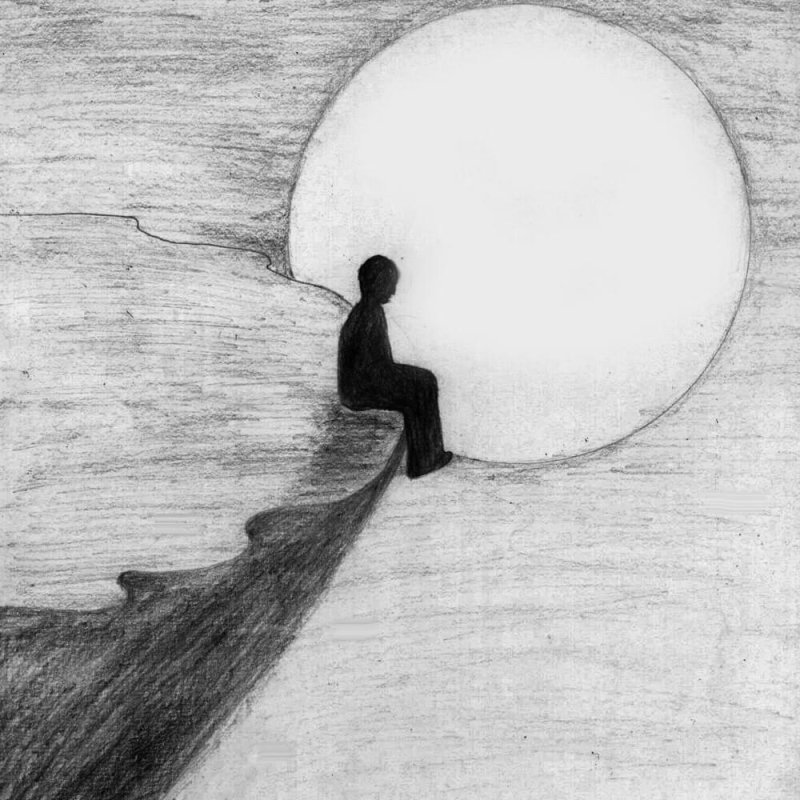 Одиночество рисунок