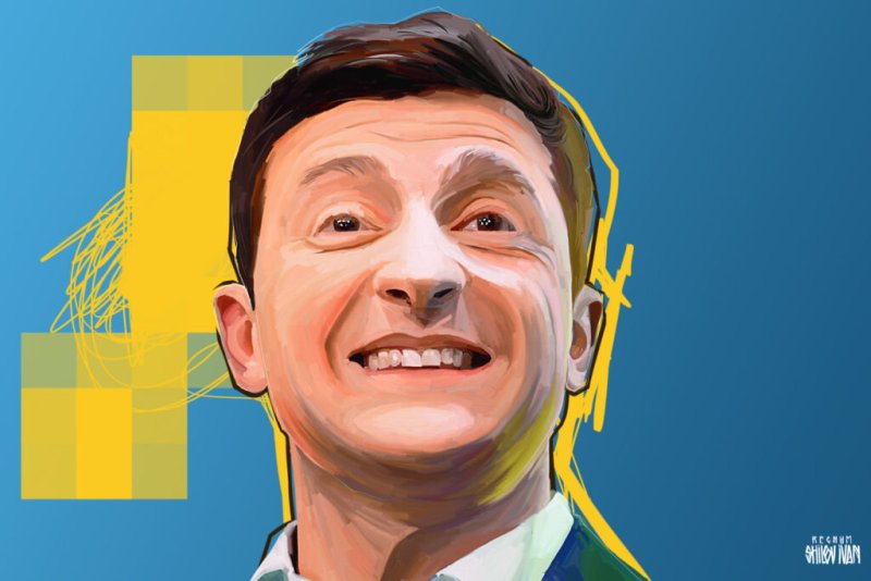 Владимир Зеленский рисунок