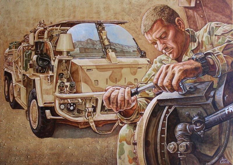 Картина автомеханик