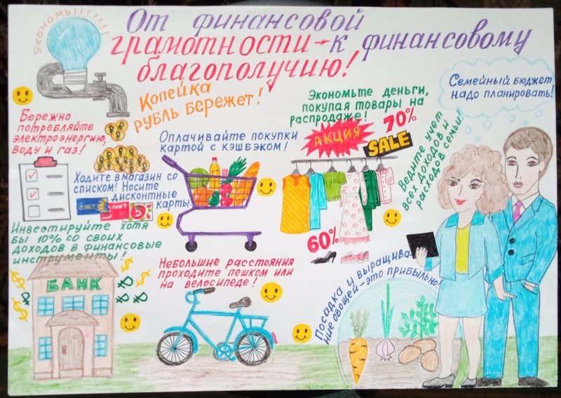 Рисунок на тему финансовая грамотность