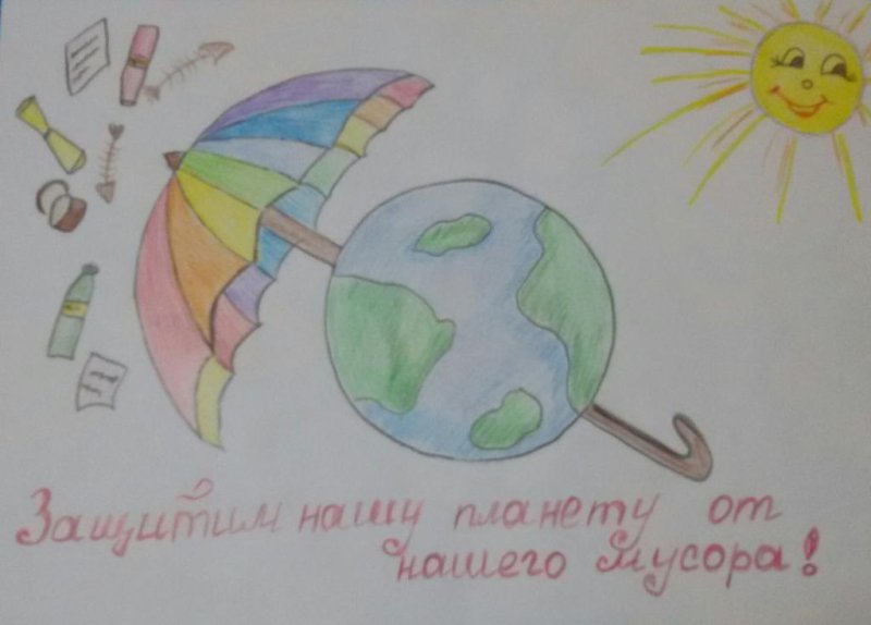 Плакат Защитим свою планету