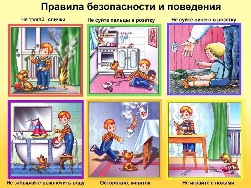 Безопасное поведение дома для детей