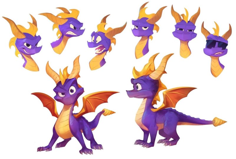 Spyro reignited Trilogy драконы