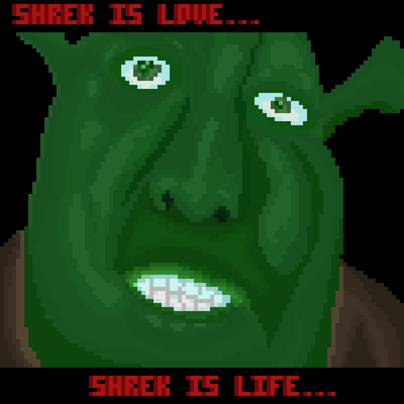 Пиксельный Шрек