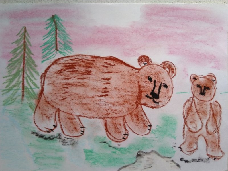 Рисование медведя