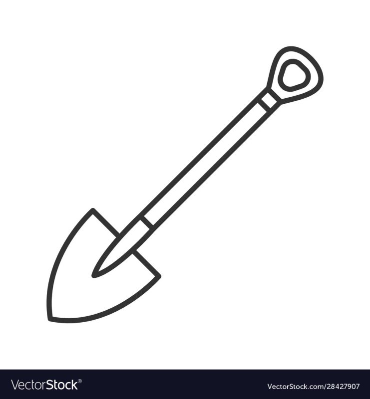 Эскиз лопаты