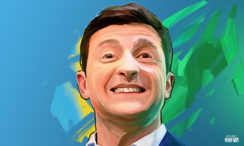 Владимир Зеленский рисунок