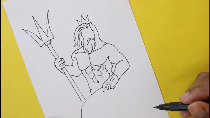 Рисунок Зевса легко