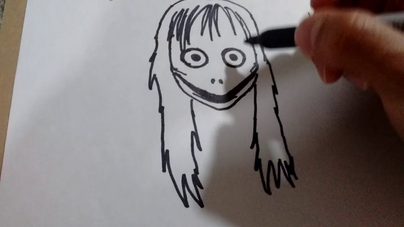 Страшные рисунки легкие
