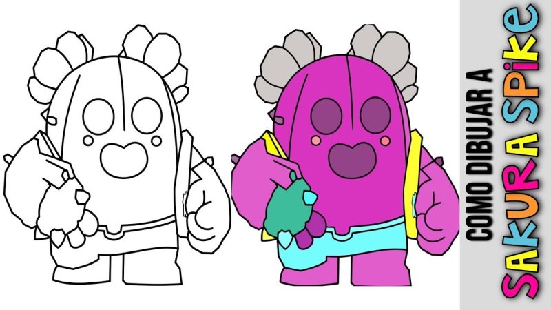 Спайк Brawl Stars рисунок