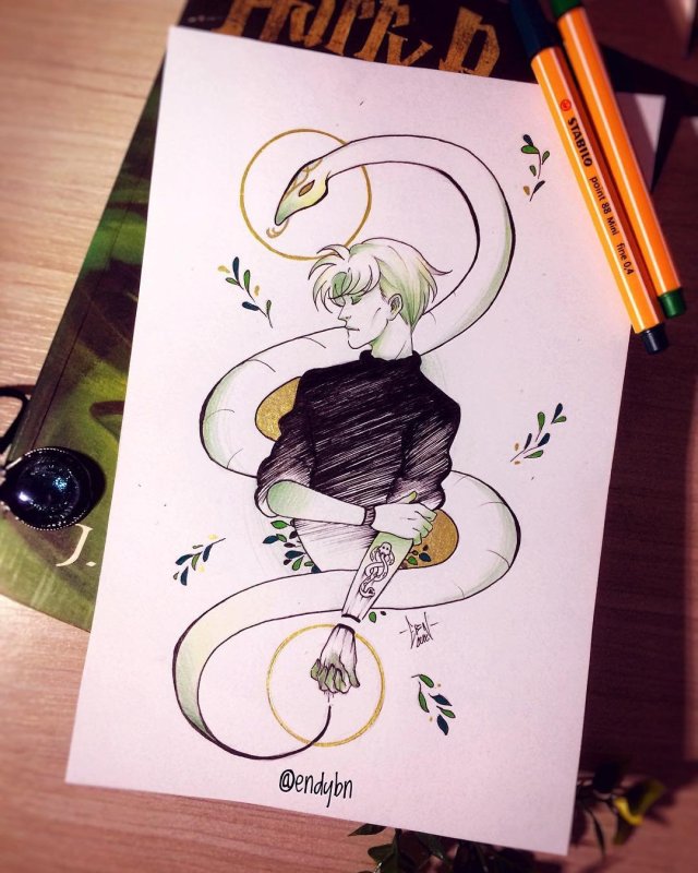 Драко Малфой скетчбук