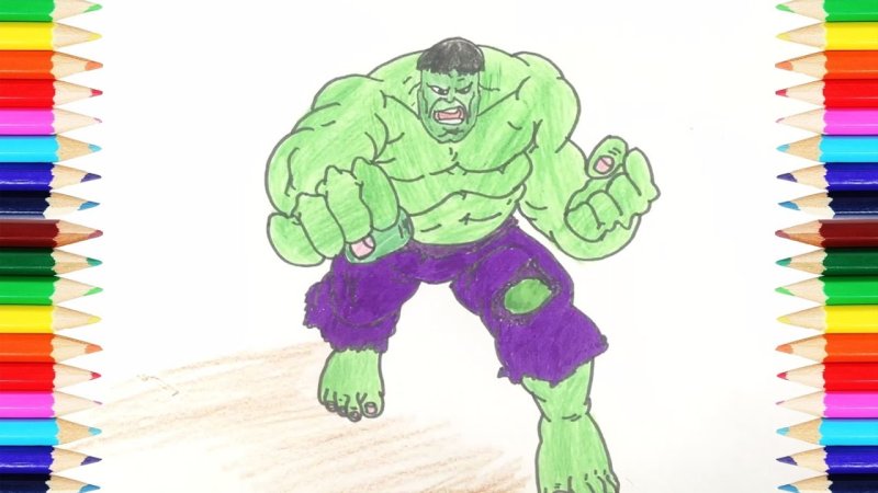халк карандашом