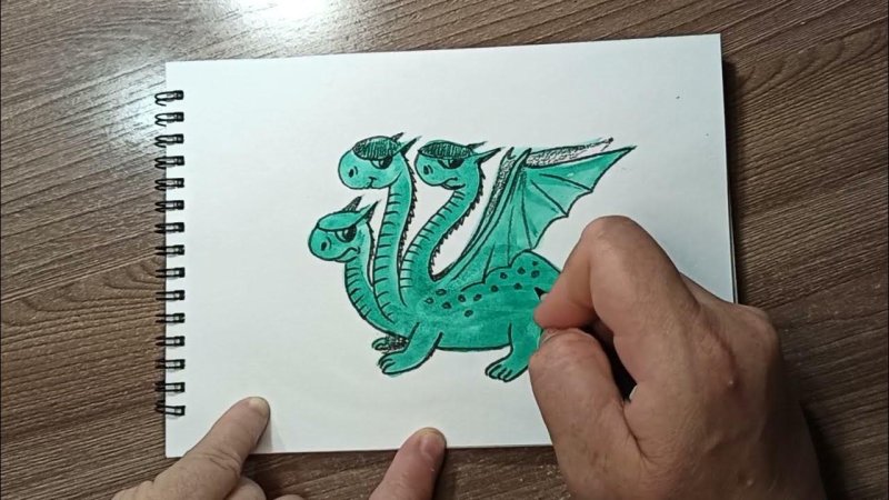 Змей Горыныч карандашом