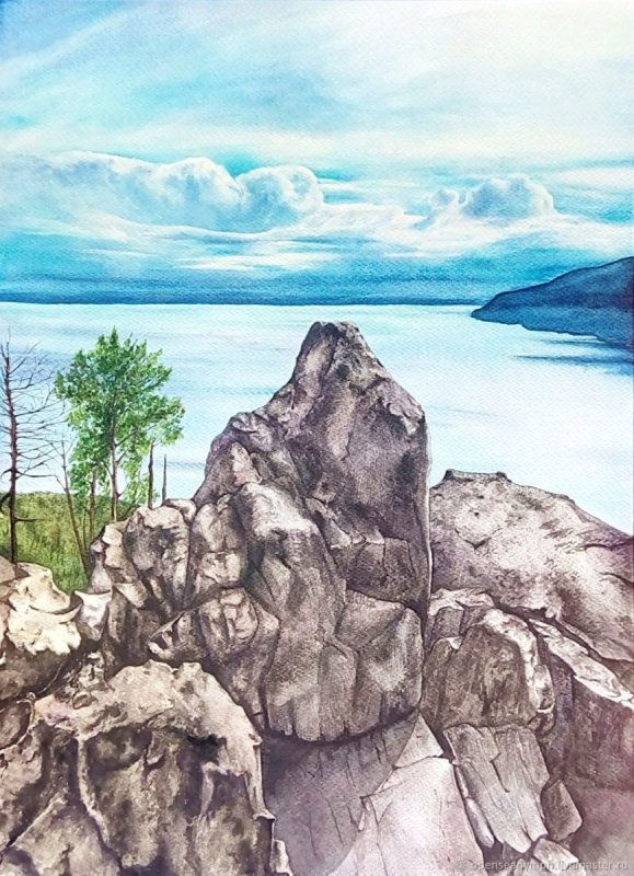 Рисунок на тему Байкал