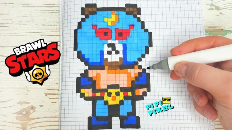 БРАВЛ старс по клеточкам