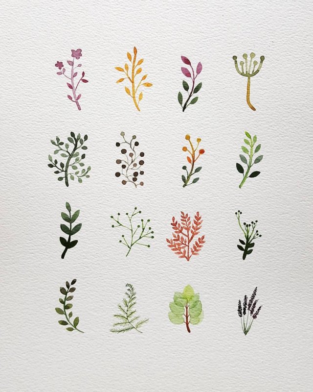 Стилизованные травы