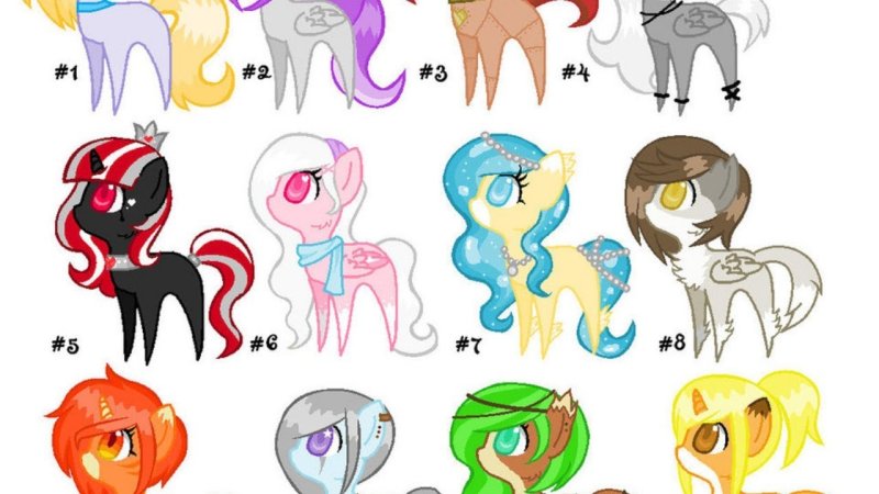 Пони для рисования