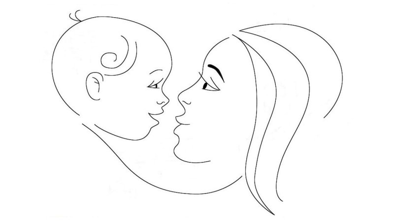 рисунок карандашом ко дню матери