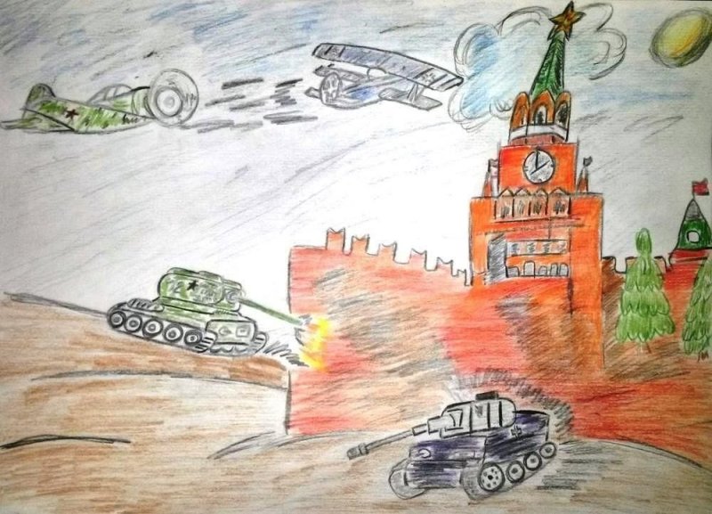 Рисунок по теме битва под Москвой