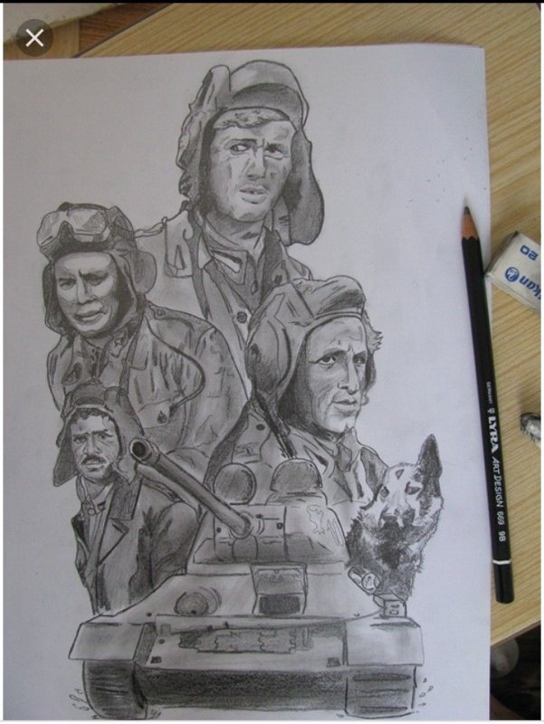 Эскиз танкиста
