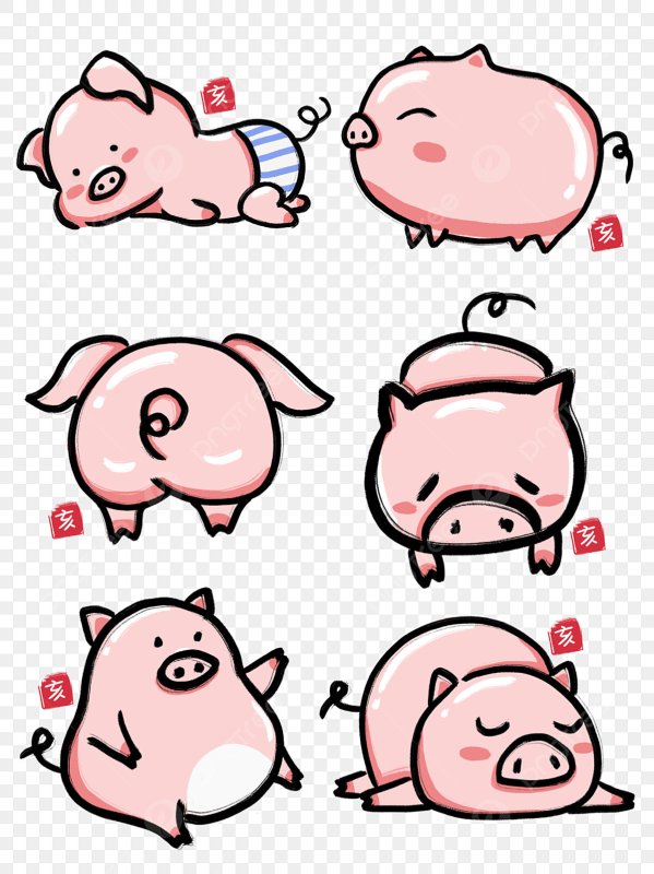 Свинья рисунок