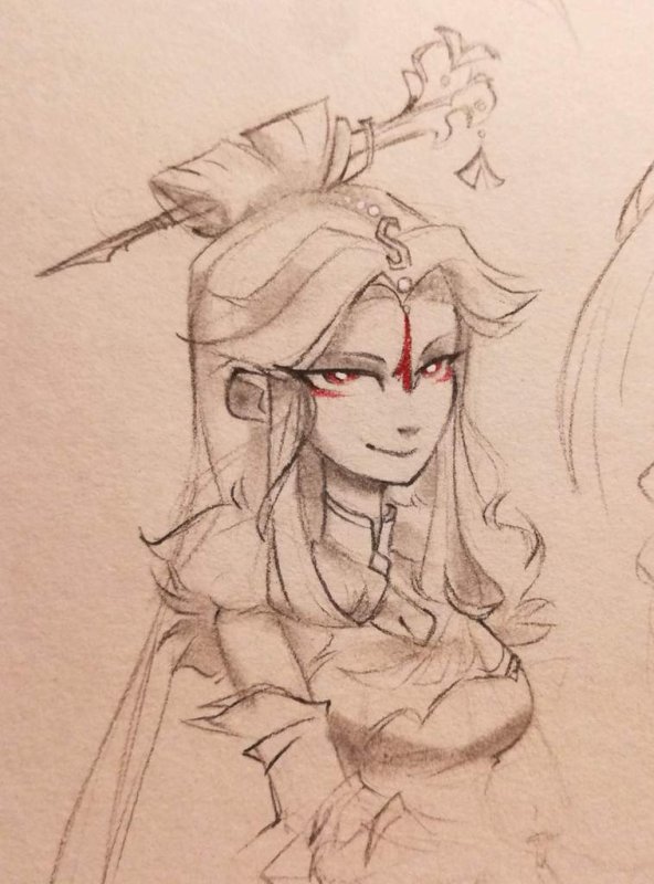 Итто скетч Геншин