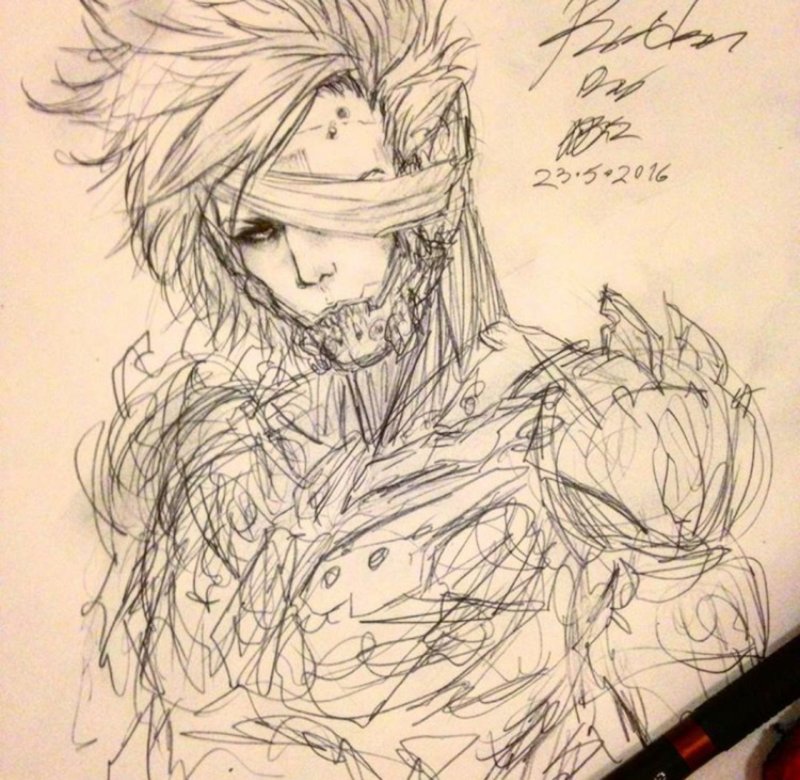 Райден Metal Gear Rising арт