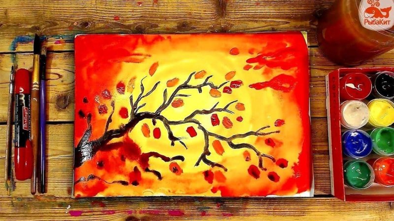 Рисование для детей красками