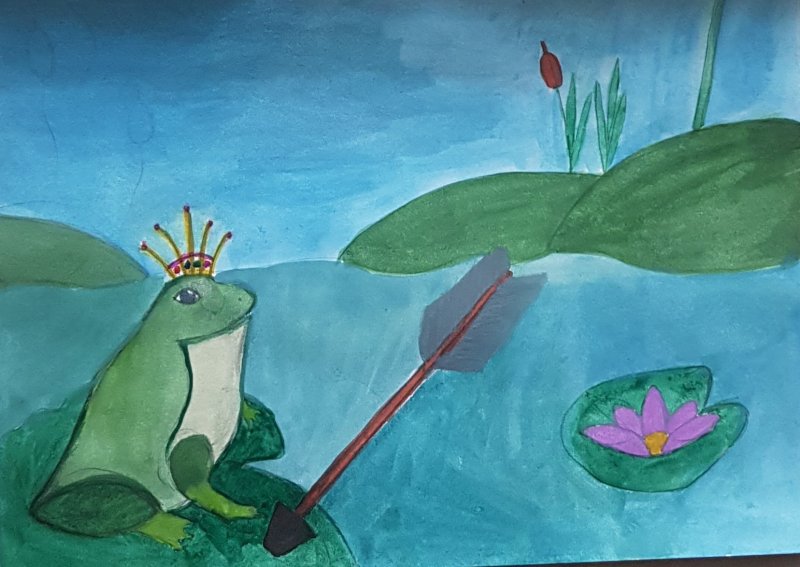 Рисунок к сказке Царевна лягушка