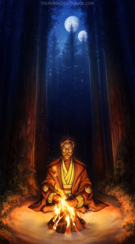 оби ван кеноби медитирует