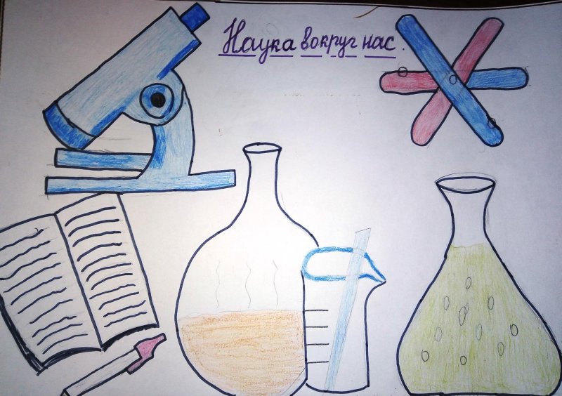 Рисунок 3 класс на тему наука