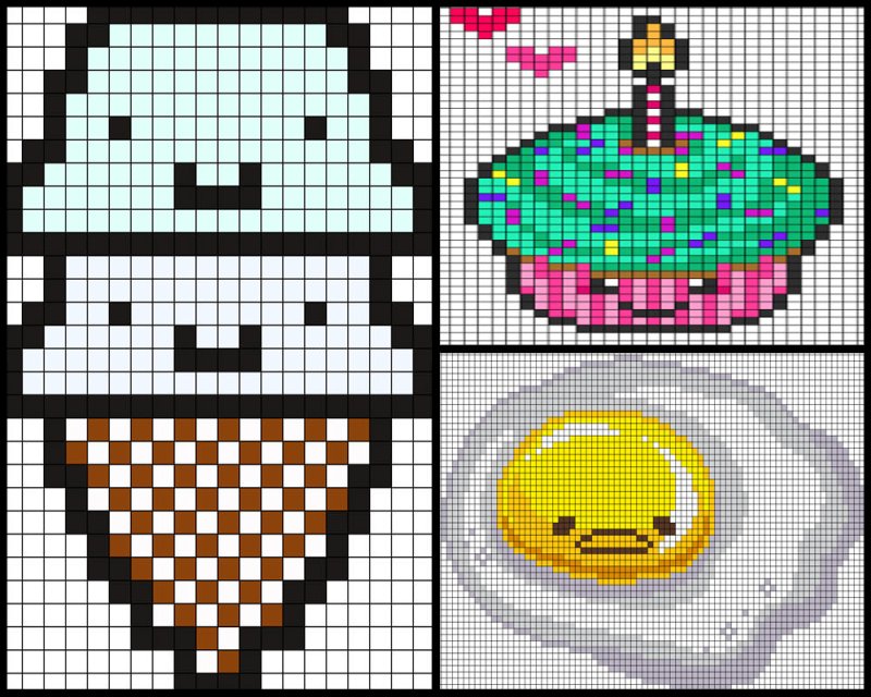 Рисунки по клеточкам еджа