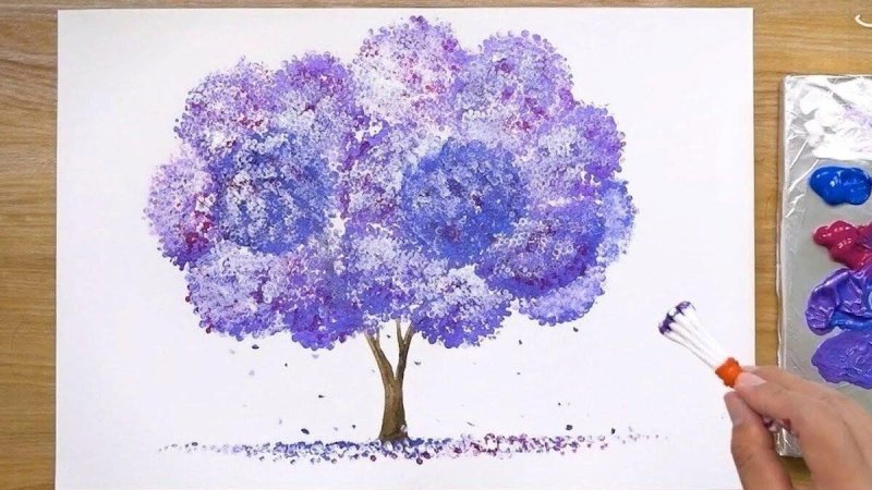 Рисунки красками