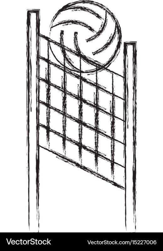 Рисунок на тему волейбол