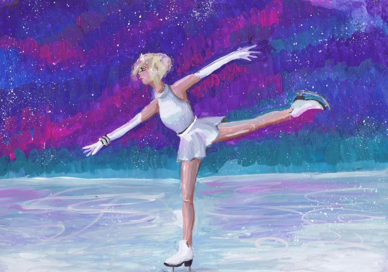 Фигуристка картина
