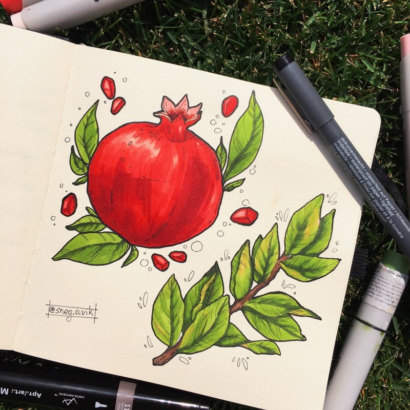 Рисунки для скетчбука маркерами