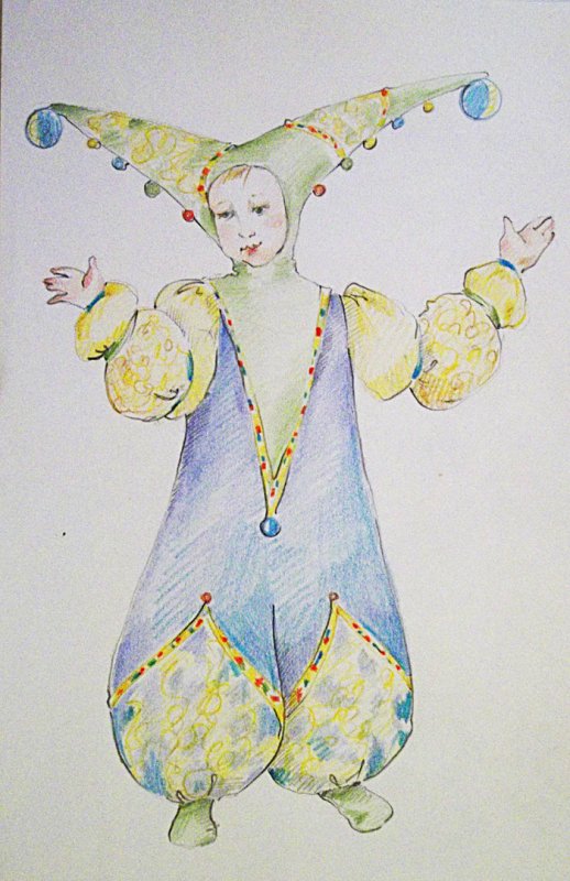 Театральный костюм рисунок