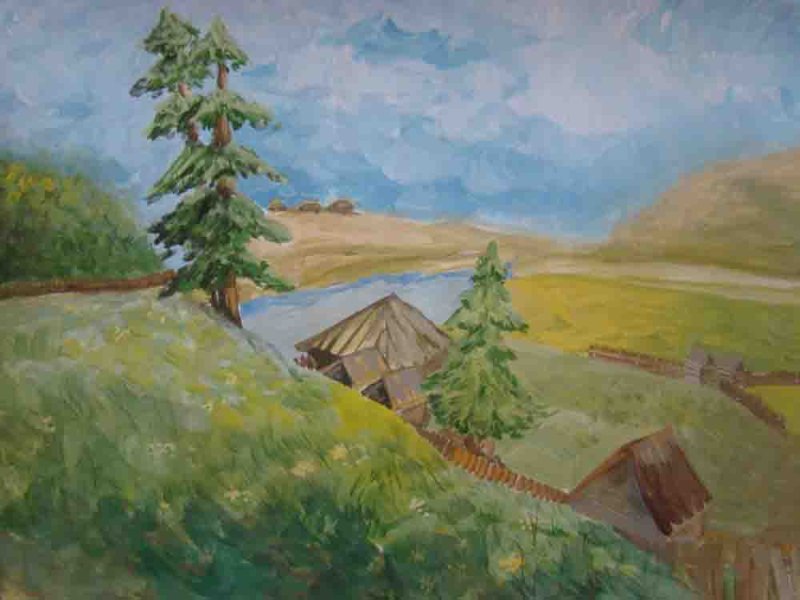 Рисунок на тему моя Сибирь