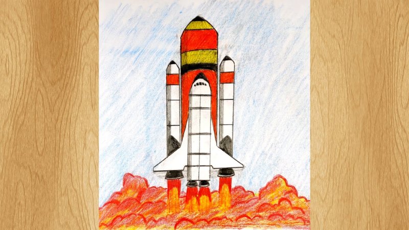 Рисование ракета