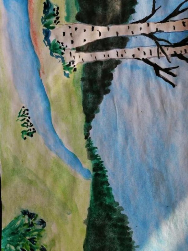 Сибирь рисунок