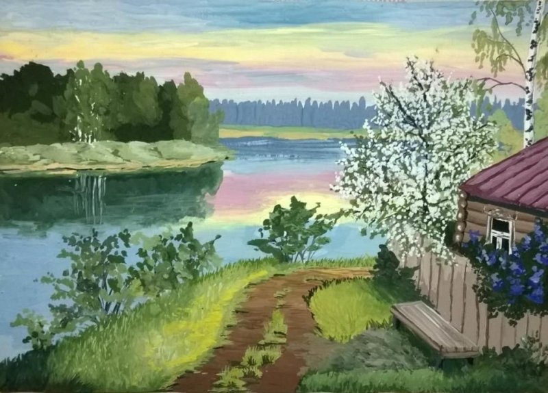 Пейзаж. Лето. В. деревне
