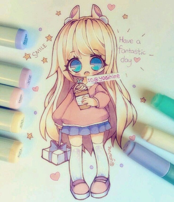Кавайные аниме девочки